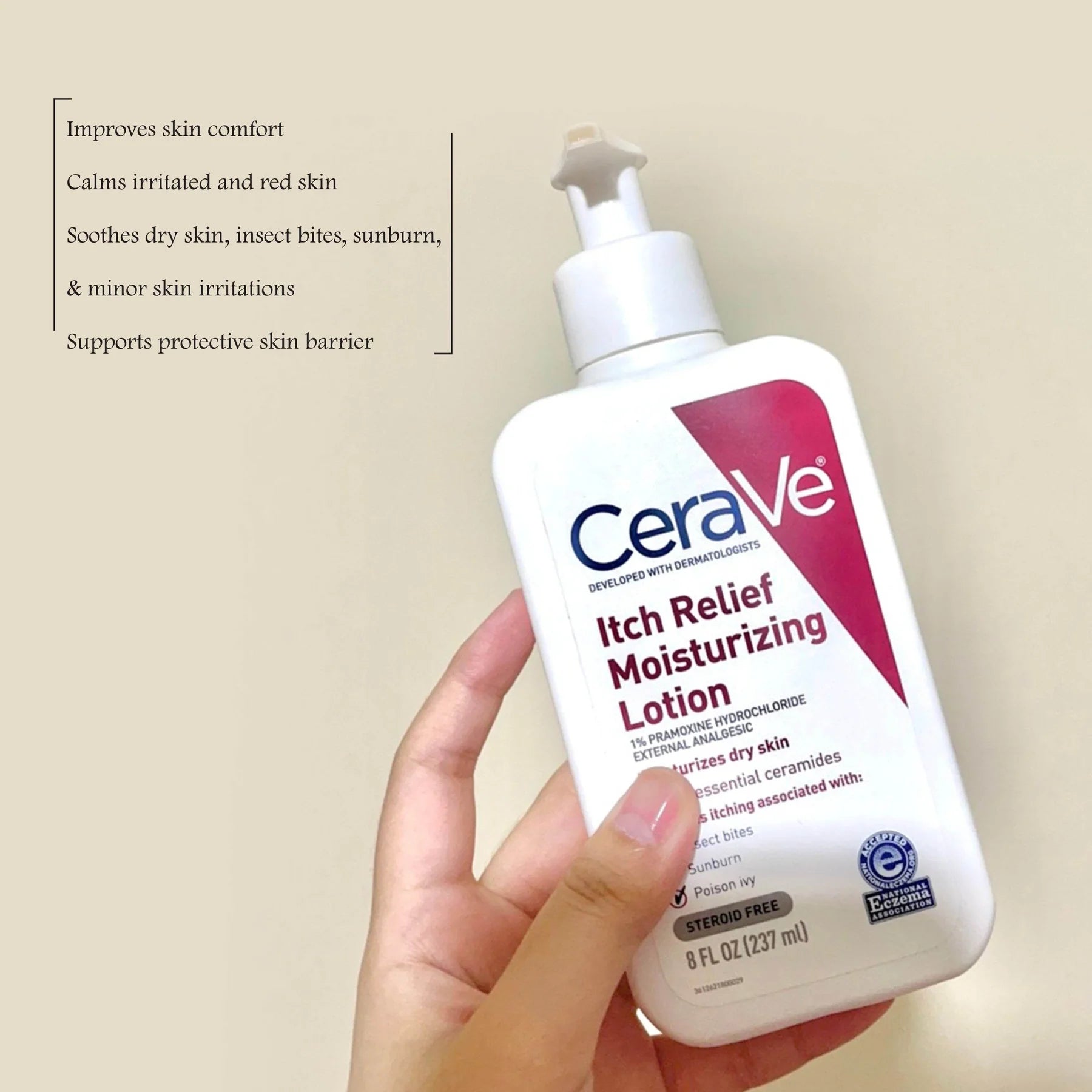 CeraVe Itch Relief Moisturizing Lotion, Dry Skin, 237ml