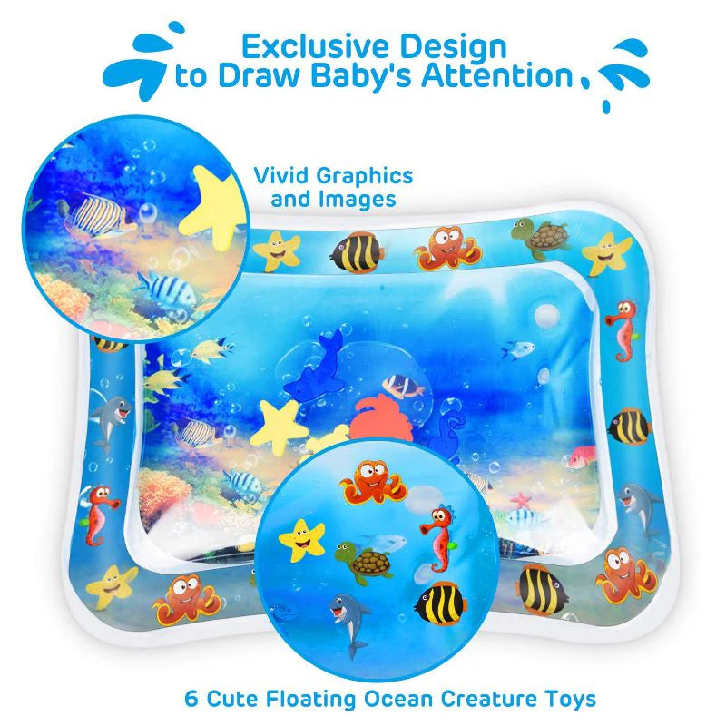 ( FREE HOME DELIVERY ) Baby Tummy Time Water Play Mat | Limited Offer Upto 50% Off