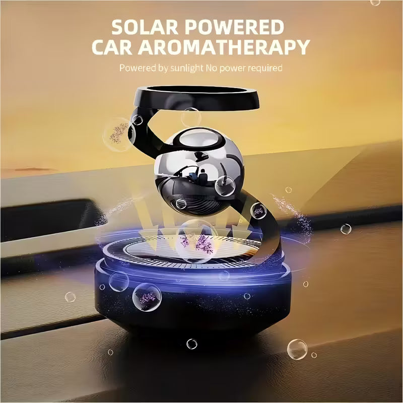 Universal Solar Power Car Perfume Air Freshener 360° Rotating Car Perfume Solar Energy Fragrance Car