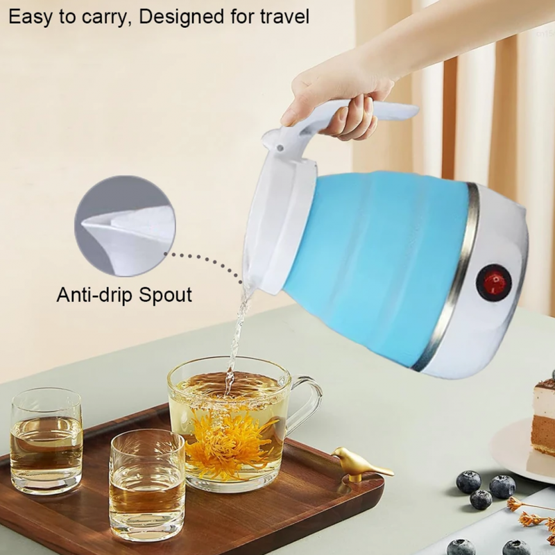 Silicone Foldable Electric kettle For Travel and Houshold, Automatic Function