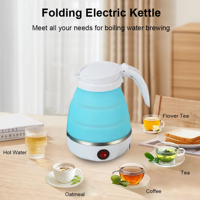 Silicone Foldable Electric kettle For Travel and Houshold, Automatic Function