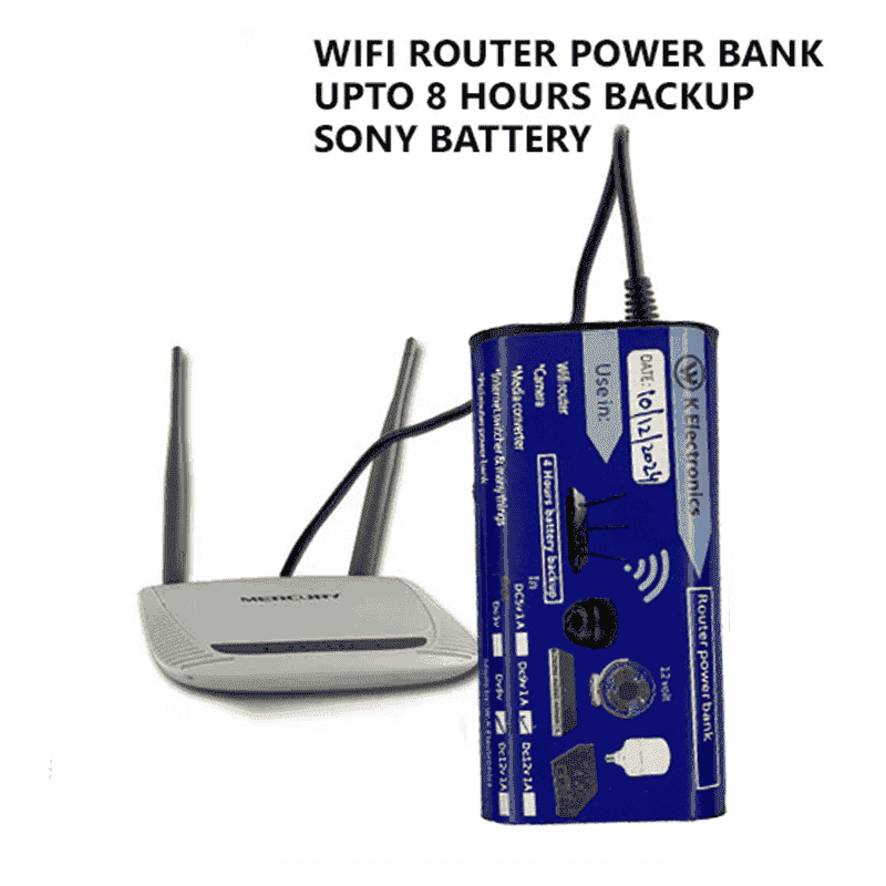 WiFi Router UPS Power Bank 9 Volts  - 4 Hours Guaranteed Backup - Tp Link Tenda PTCL & Other Routers