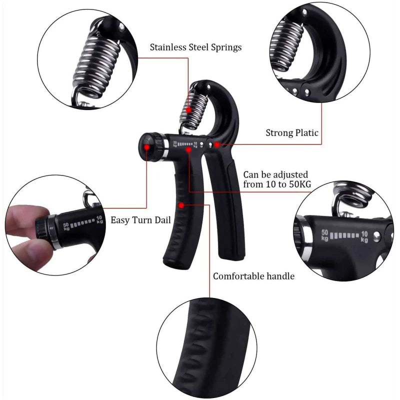 Adjustable Hand  Grip Strength Trainer 10-60 KG Strength