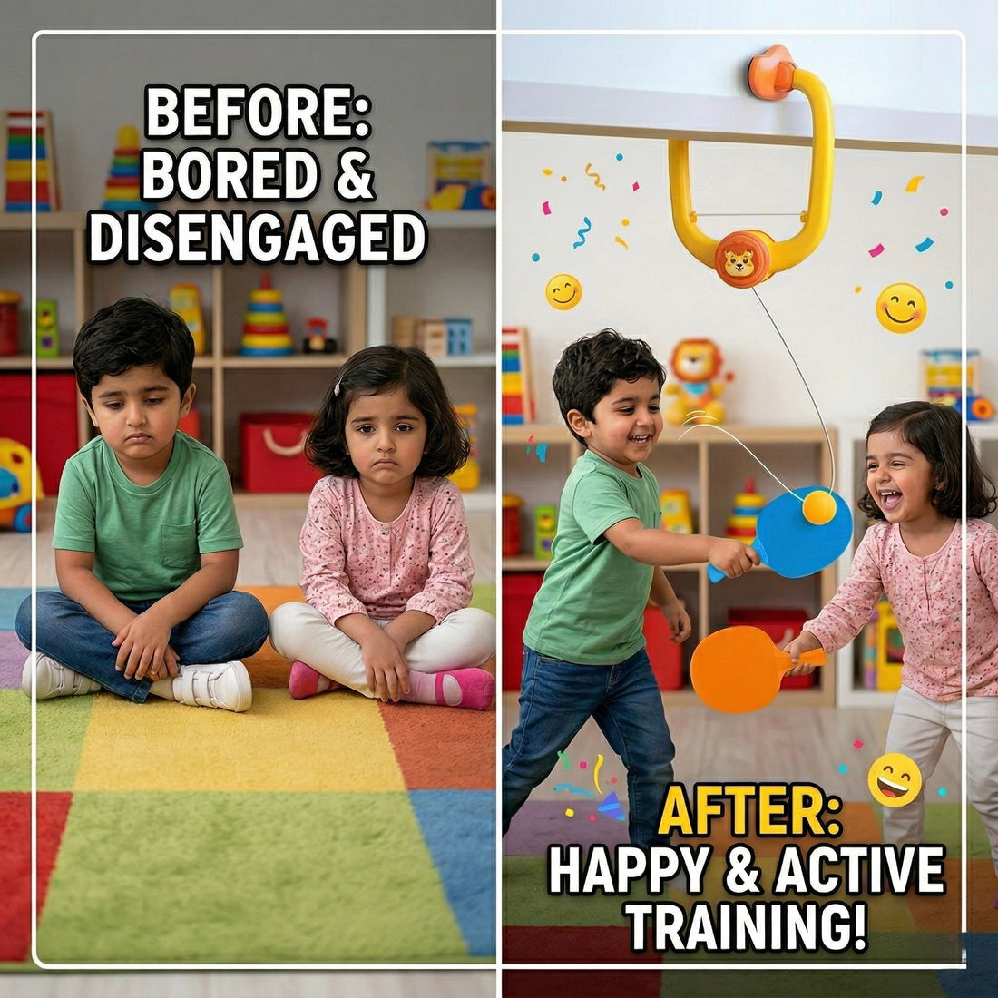 🚚 FREE Delivery | 🏓 Door-Hanging Table Tennis Ball Game for Kids