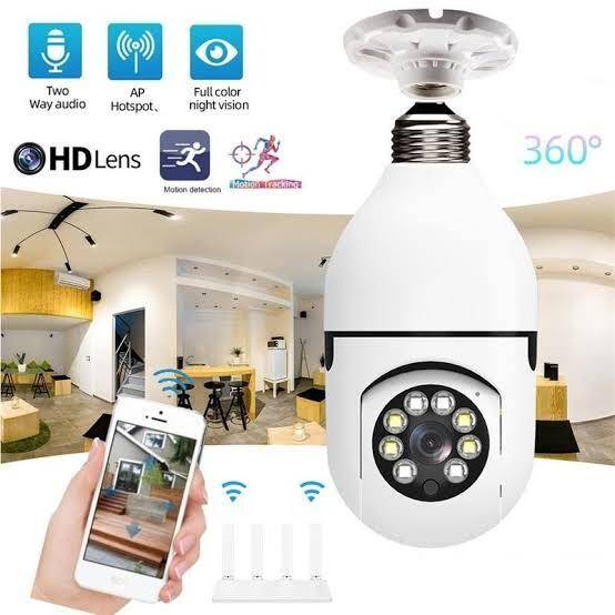Wireless 5g WiFi Bulb Camera 8MP 4K 360° Bulb Camera HD Mini Camera LED Flicker Sensor Night Vision Camera Smart Home ip camera