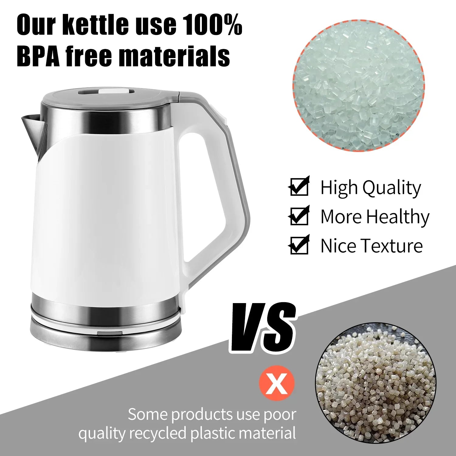 (Free Home Delivery) Small Portable Electric Tea Kettle – 2.0L
