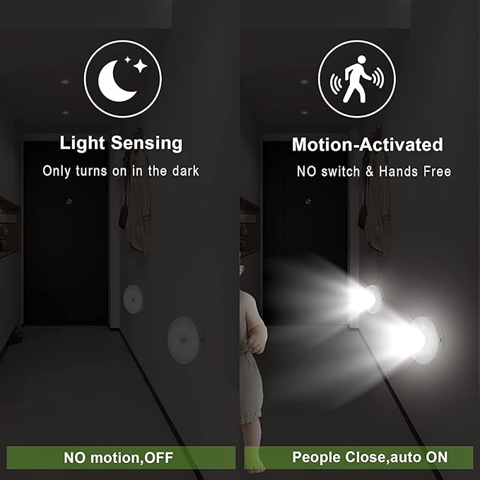 (Free Home Delivery)🌙✨ Smart Button Control Night Light – USB Rechargeable
