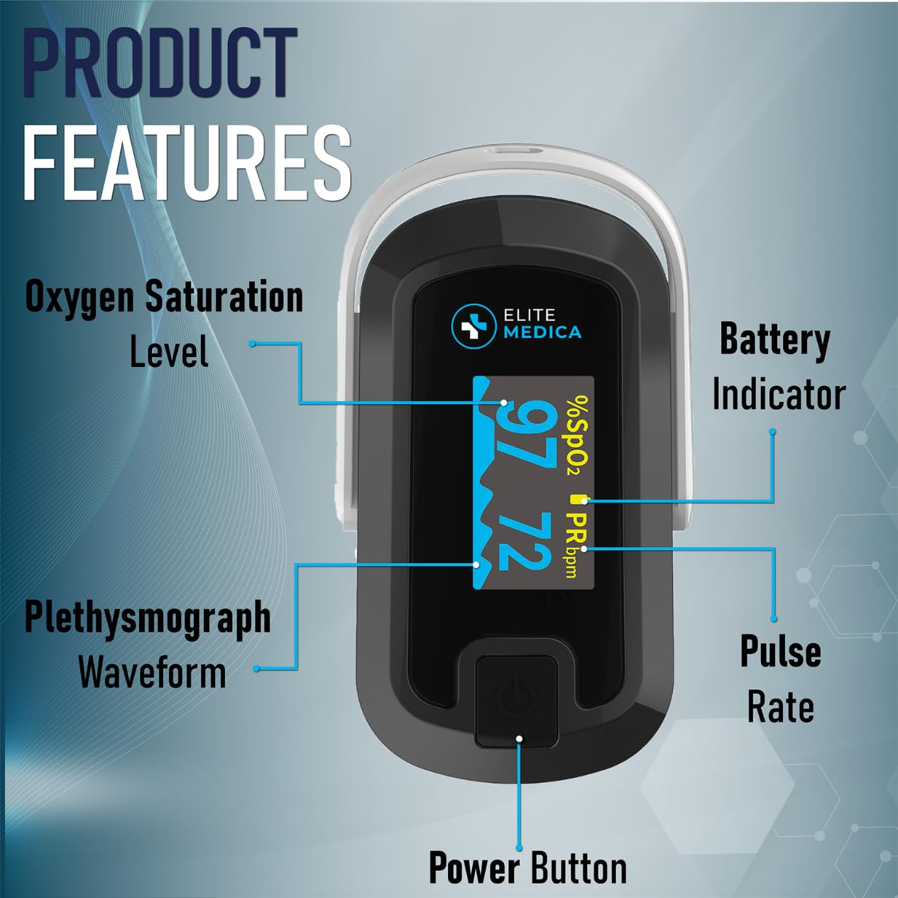 ❤️🩺 Digital Fingertip Pulse Oximeter (Free Home Delivery)