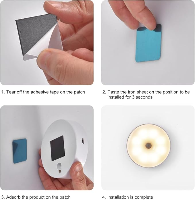 (Free Home Delivery)🌙✨ Smart Button Control Night Light – USB Rechargeable