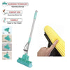 Magic PVA Sponge Mop - Adjustable Squeeze Water Floor Cleaning Mop with Telescopic Handle