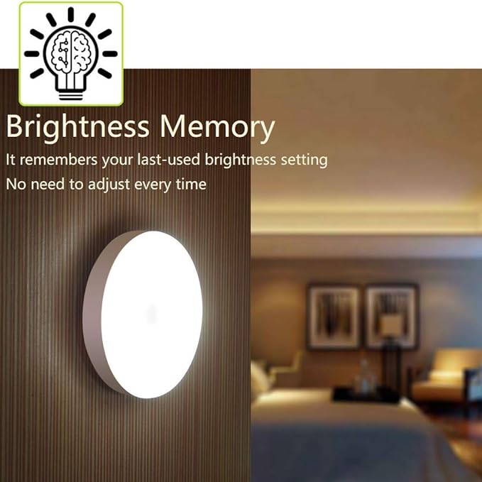 (Free Home Delivery)🌙✨ Smart Button Control Night Light – USB Rechargeable