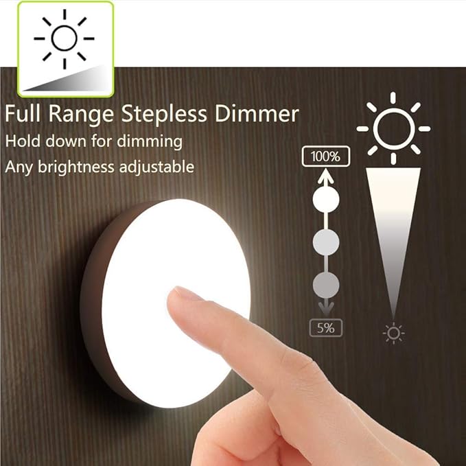 (Free Home Delivery)🌙✨ Smart Button Control Night Light – USB Rechargeable