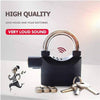 Alarm Lock Padlock Anti-Theft Security System Door Safety Lock (Black)