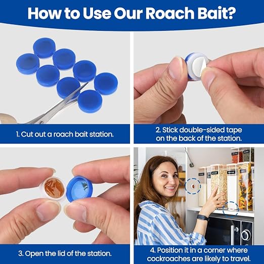 |FREE DELIVERY| Powerful Cockroach Control Traps for Home & Kitchen (8 Pieces / 16 Pieces)