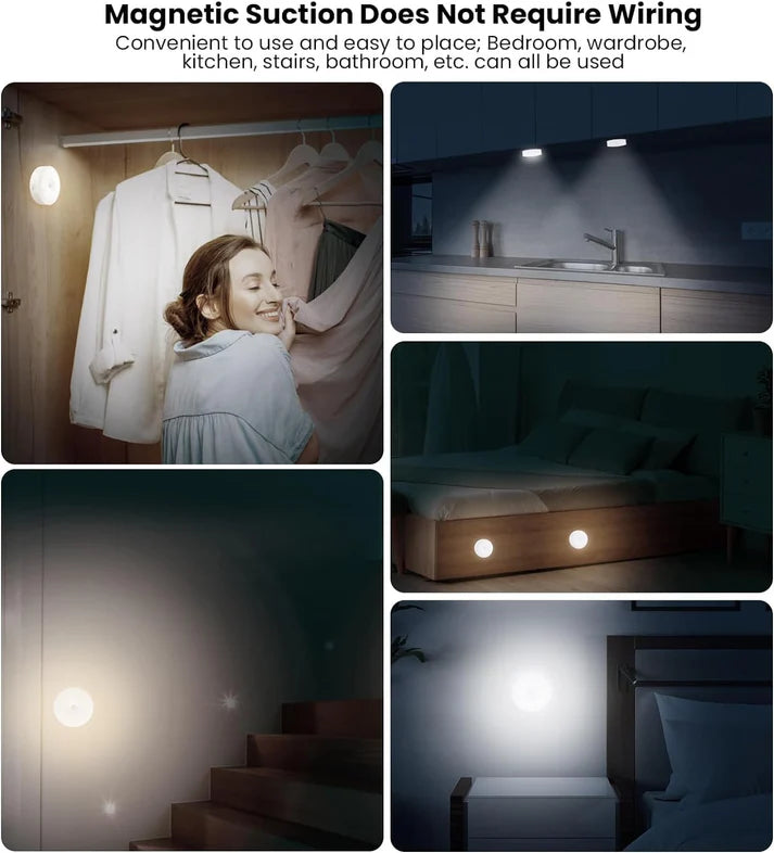 (Free Home Delivery)🌙✨ Smart Button Control Night Light – USB Rechargeable