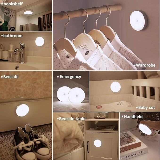 (Free Home Delivery)🌙✨ Smart Button Control Night Light – USB Rechargeable
