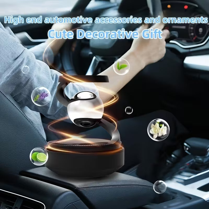 Universal Solar Power Car Perfume Air Freshener 360° Rotating Car Perfume Solar Energy Fragrance Car