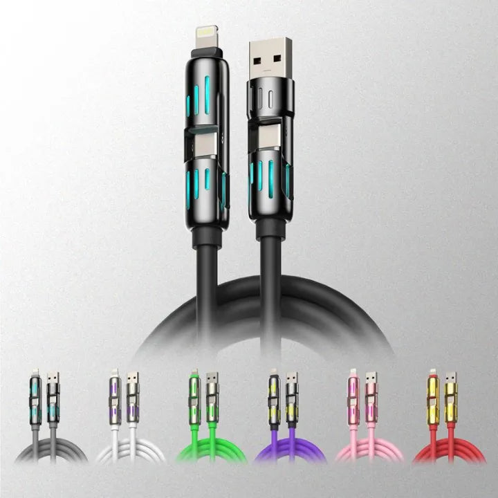 4-in-1 USB Charging Cable fast charging