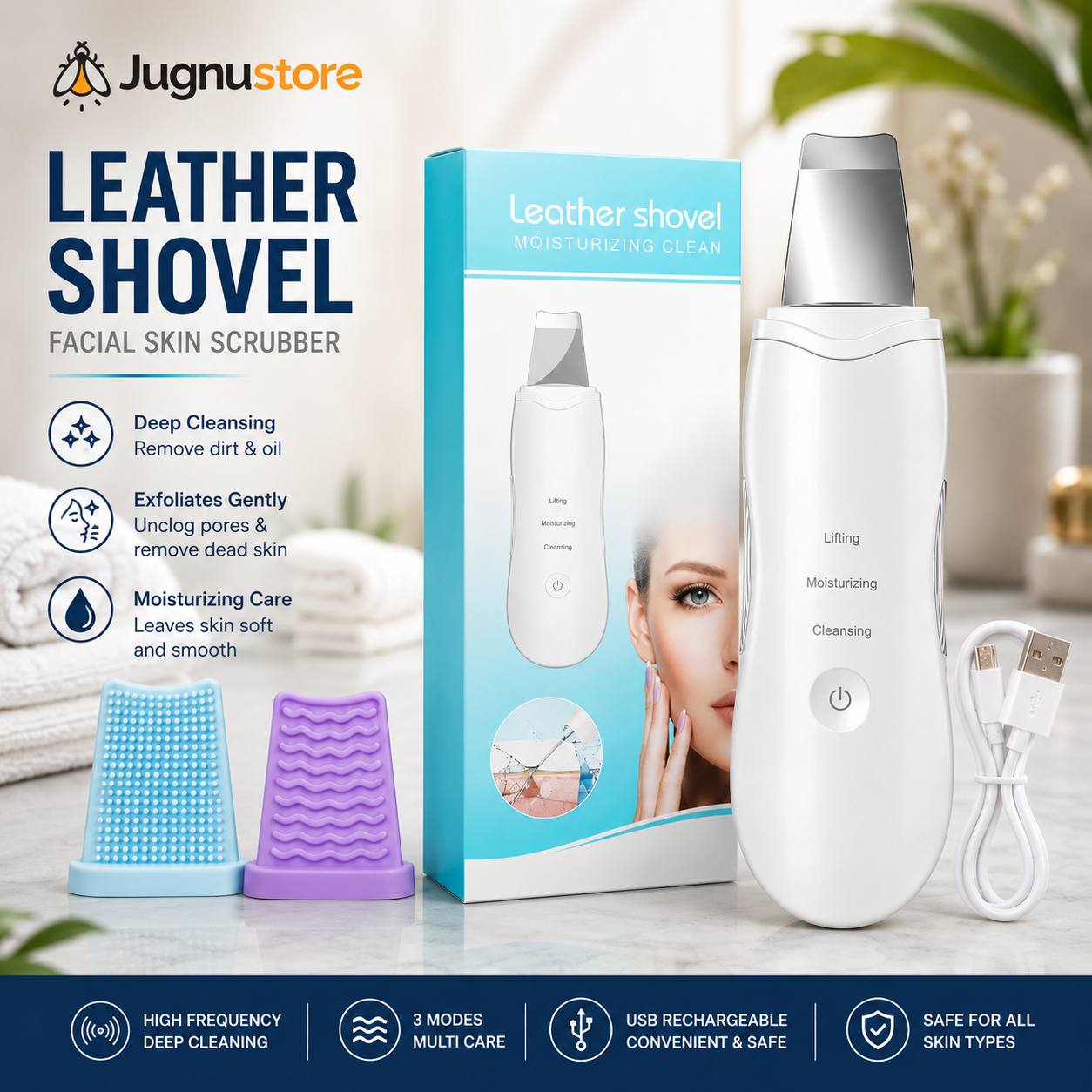 FREE HOME DELIVERY| Leather shovel facial skin scrubber set