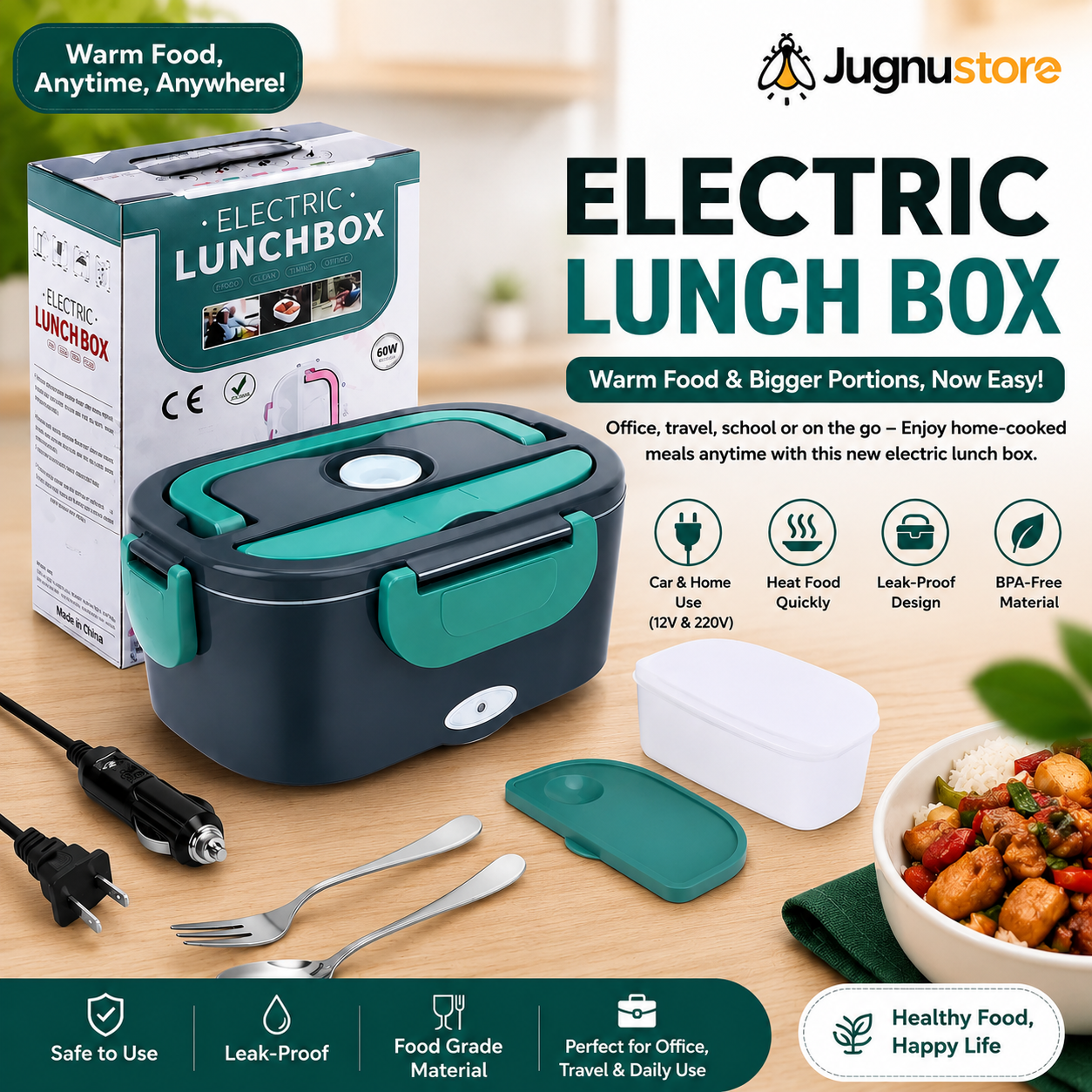 (Free Delivery) Electric Lunch Box