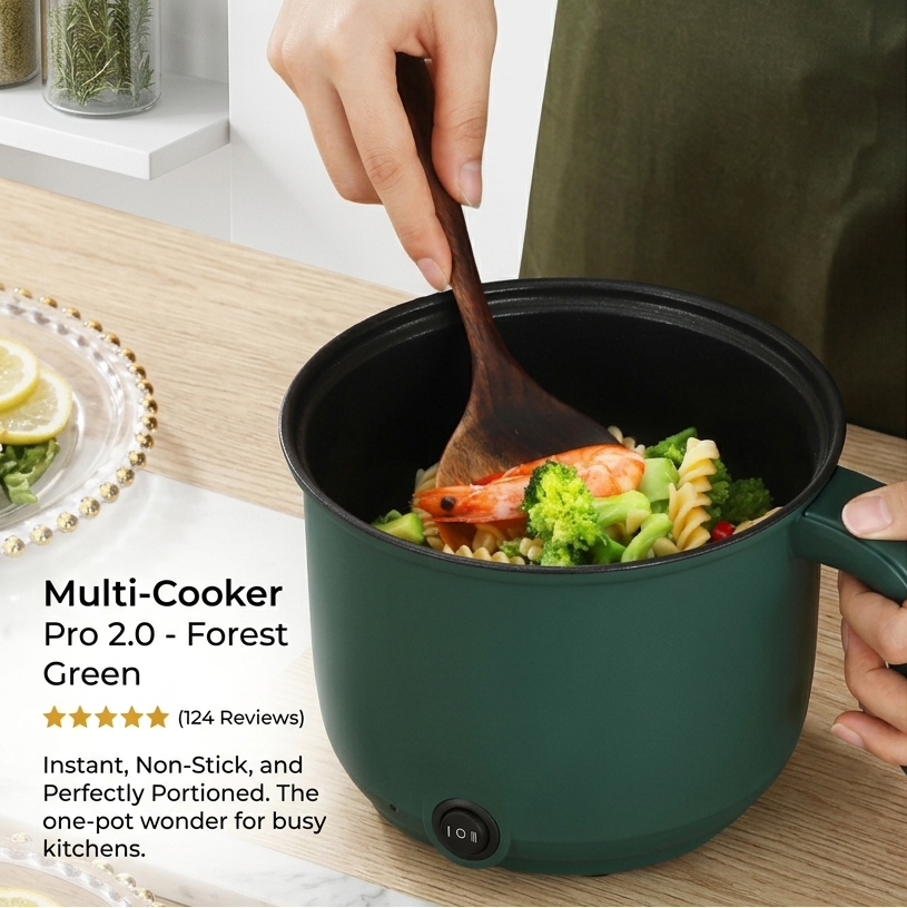 Free Delivery🚚| Portable Multifunctional Non-Stick Electric Pot