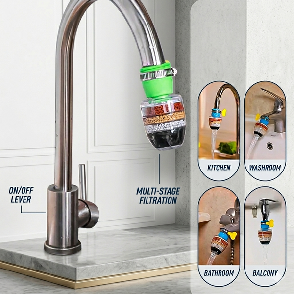 6 Layer Water Purifier Filter Faucet - Water Tap And Water Clean Purifier Filter