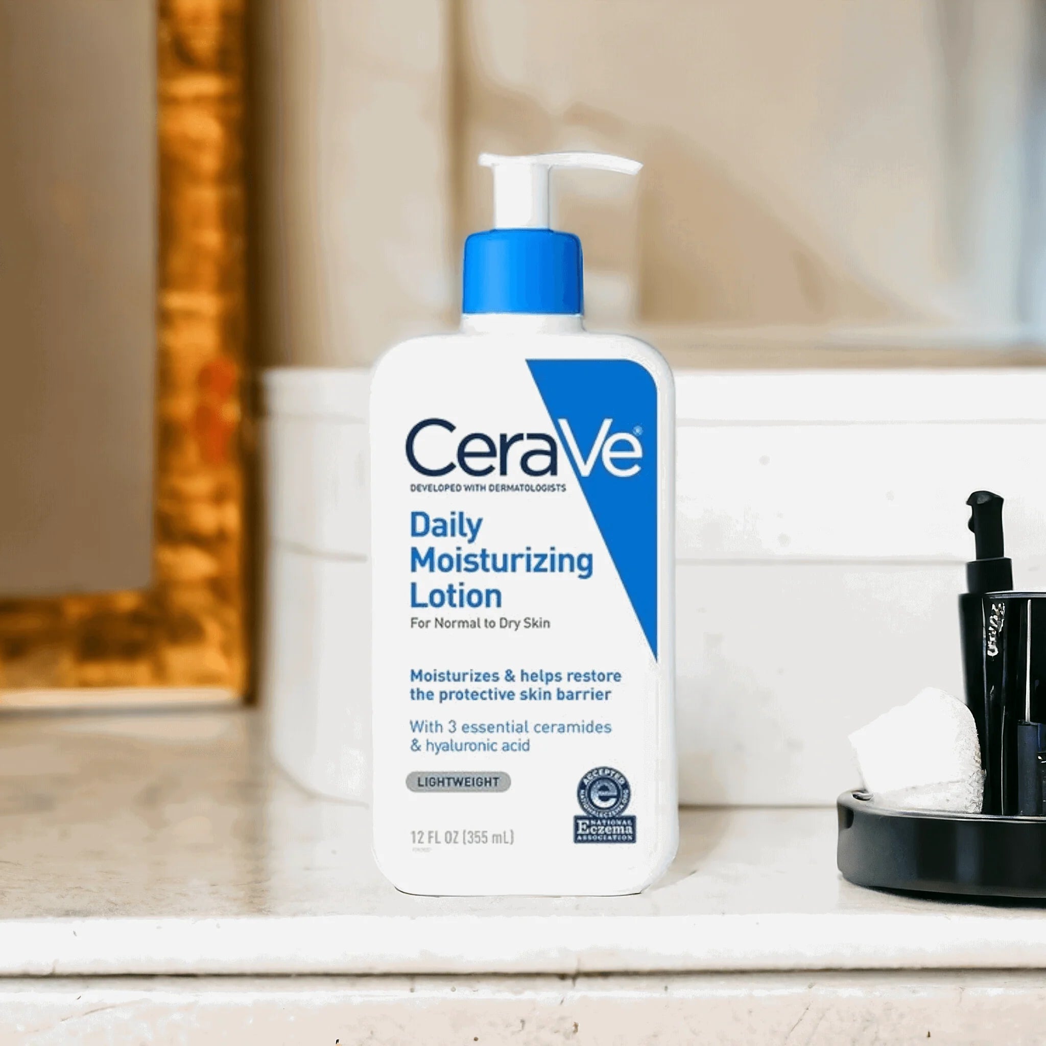 Cerave Daily Moisturing Lotion Normal To Dry Skin 237ml (Oil-free moisturizer with hyaluronic acid)