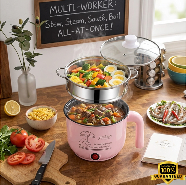Free Home Delivery | Portable Multifunctional Non-Stick Electric Pot – 2 Liter