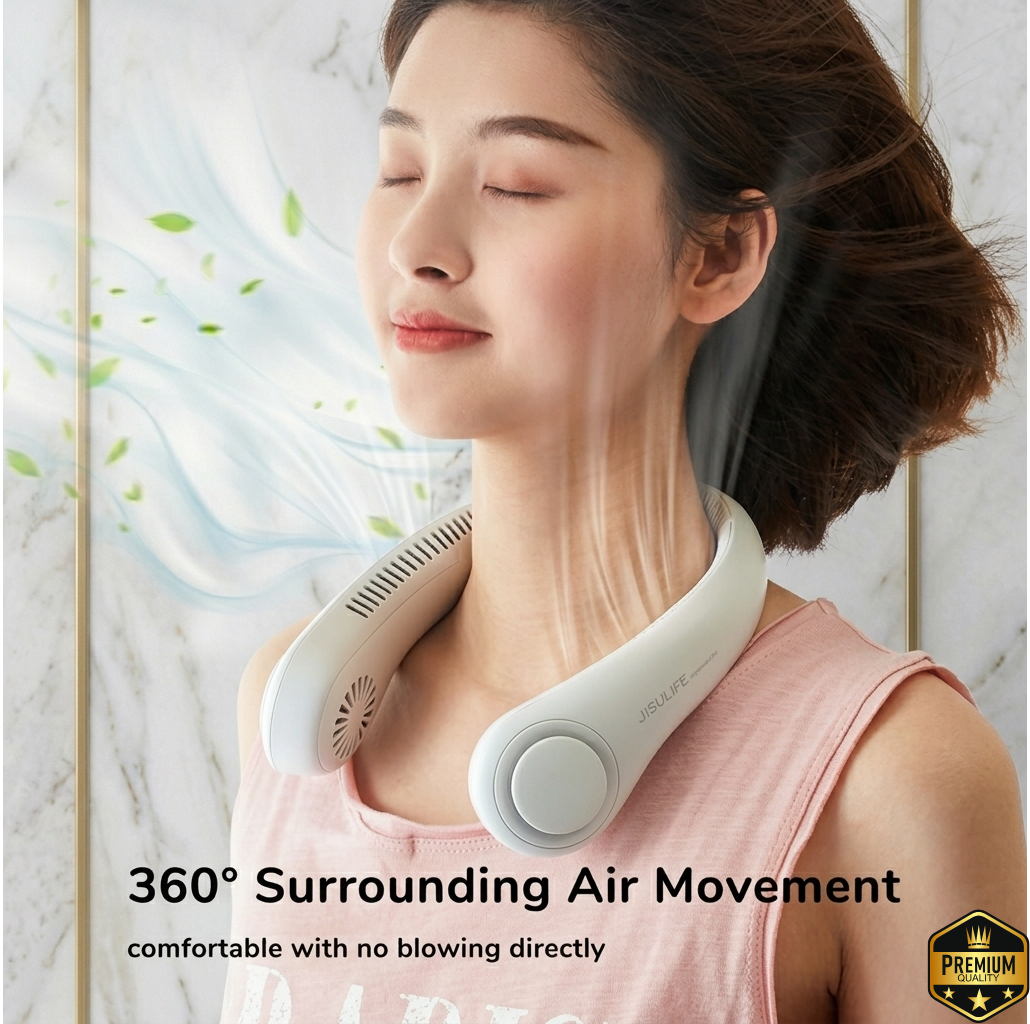 Rechargeable Portable Neck Fan (Free Home Delivery)