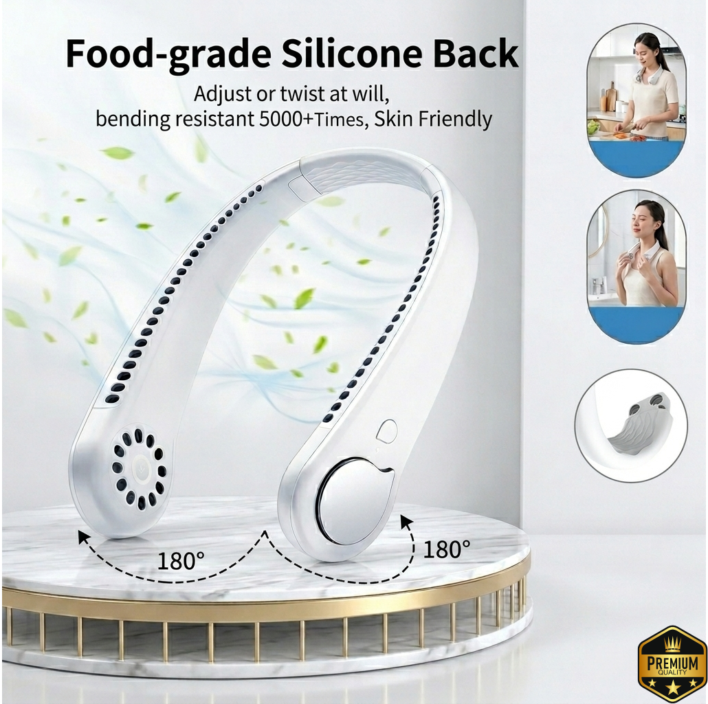 Rechargeable Portable Neck Fan (Free Home Delivery)