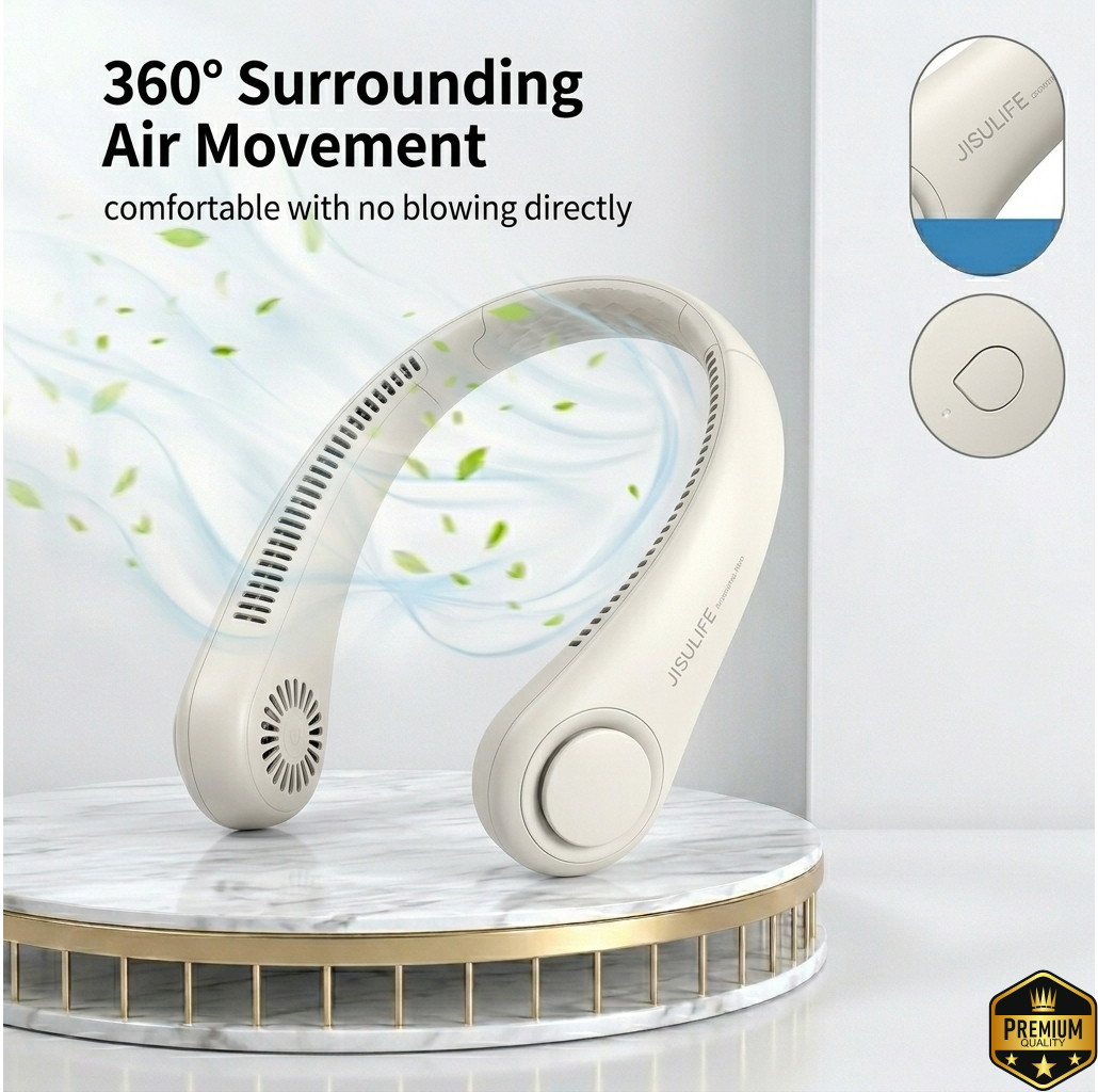 Rechargeable Portable Neck Fan (Free Home Delivery)