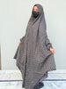 Full Coverage Printed Namaz Chadar with Sleeves-Full Length