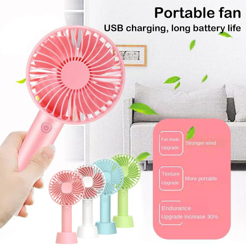 FREE HOME DELIVERY Rechargeable Mini Handheld Portable Fan