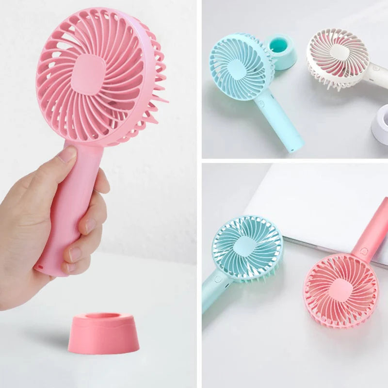 FREE HOME DELIVERY Rechargeable Mini Handheld Portable Fan