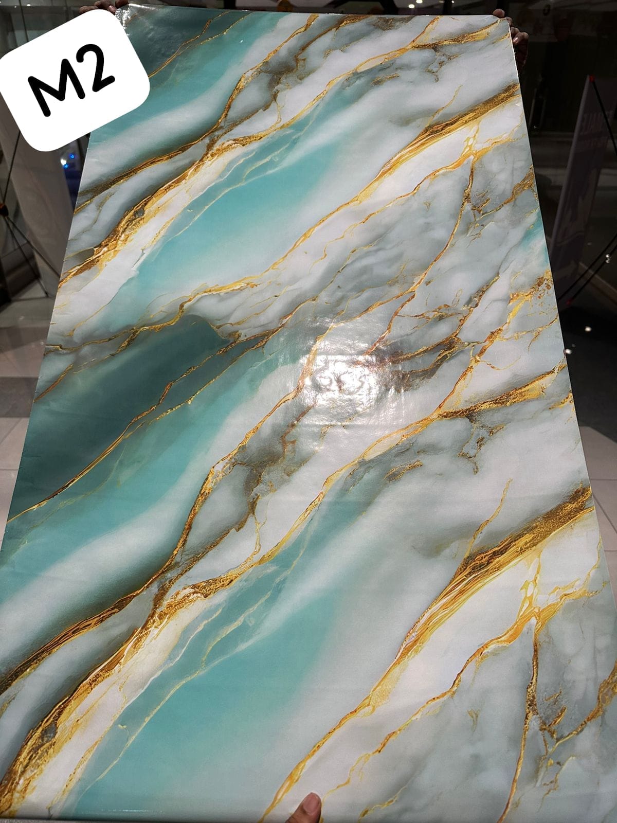 ( pack of 3 ) 3D Waterproof Marble Sheets, Self Adhesive PVC Sheet Rolls