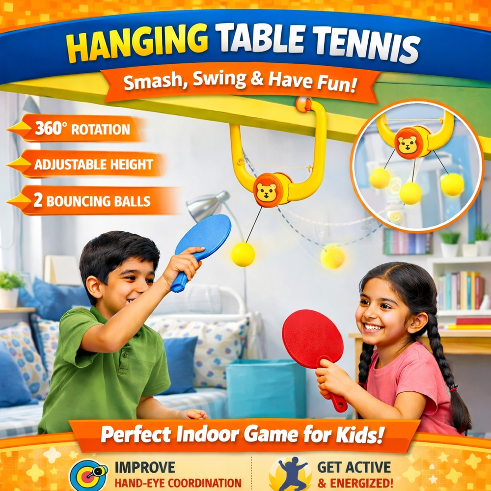 🚚 FREE Delivery | 🏓 Door-Hanging Table Tennis Ball Game for Kids