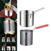 STAINLESS STEEL DEEP FRYER POT WITH BASKET 1.5L