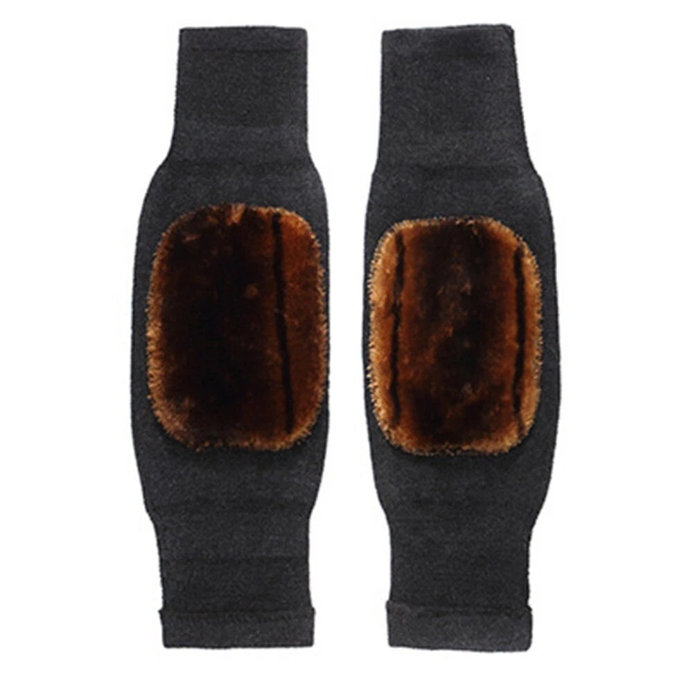 Warm Winter Knee Brace Support Wool Knee Pad Leg Warmer Women Men