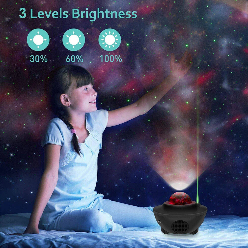 (Free Delivery) Galaxy Projector Lamp With Music Bluetooth Speaker