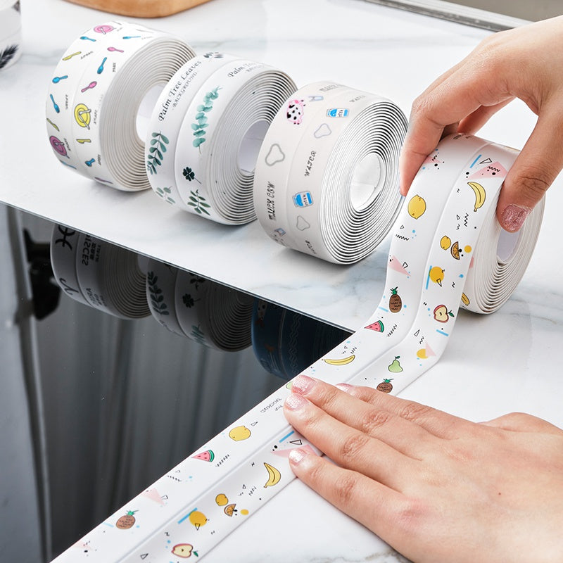 FREE HOME DELIVERY Kitchen Sink Waterproof Sticker Anti-mold Waterproof Tape Bathroom Countertop Toilet Gap Self-adhesive Seam Stickers