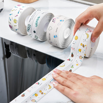 FREE HOME DELIVERY Kitchen Sink Waterproof Sticker Anti-mold Waterproof Tape Bathroom Countertop Toilet Gap Self-adhesive Seam Stickers