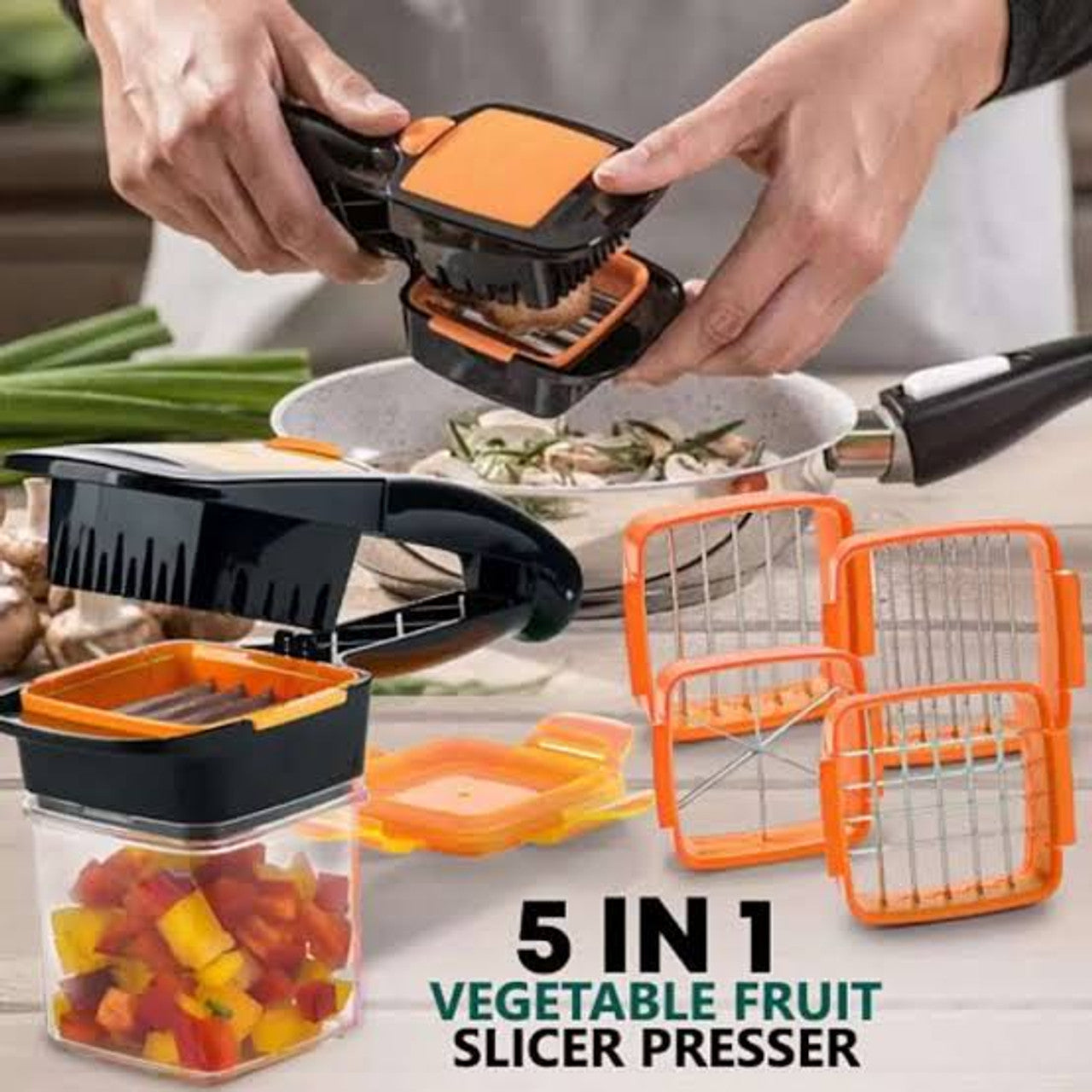 Products Nicer Dicer 5 in 1 Multi-Cutter Quick Food Fruit Vegetable Cutter Slicer Speedy Chopper kitchen accessories